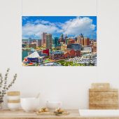 Poster Baltimore, Maryland, États-Unis (Cuisine)