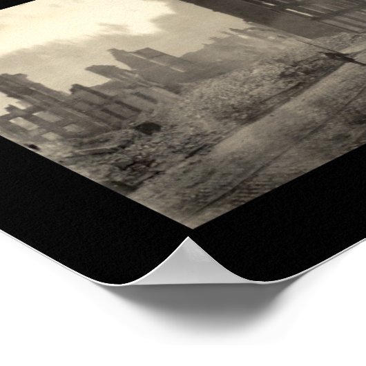 Poster Baltimore MD Big Fire Photo 1904 (Coin)