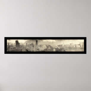 Poster Baltimore MD Big Fire Photo 1904