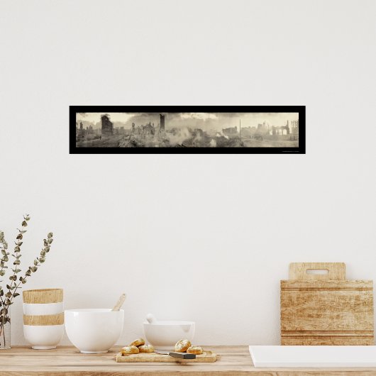 Poster Baltimore MD Big Fire Photo 1904 (Cuisine)