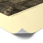 Poster Baltimore, MD Carte panoramique - 1862 (Coin)