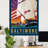 Poster Baltimore : Par la lumière précoce de l'aube (Bureau à domicile)