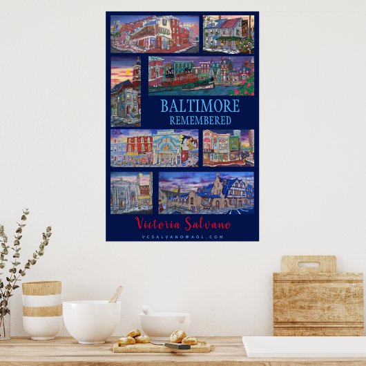 Poster Baltimore se souvient (Cuisine)