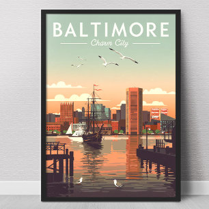 Poster Baltimore vintage