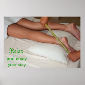 Poster Bamboo Massage On Ankle (Devant)