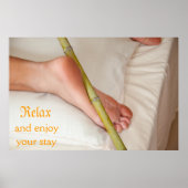 Poster Bamboo Massage On Bottom of foot (Devant)