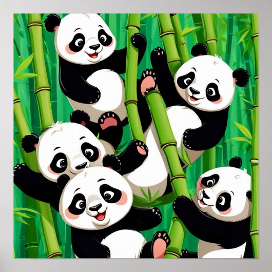 Poster Bamboo Panda (Devant)