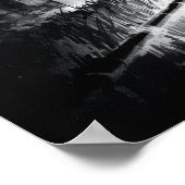 Poster Bamboo Path at Night – Yin | Japanese Zen Wall Art (Coin)