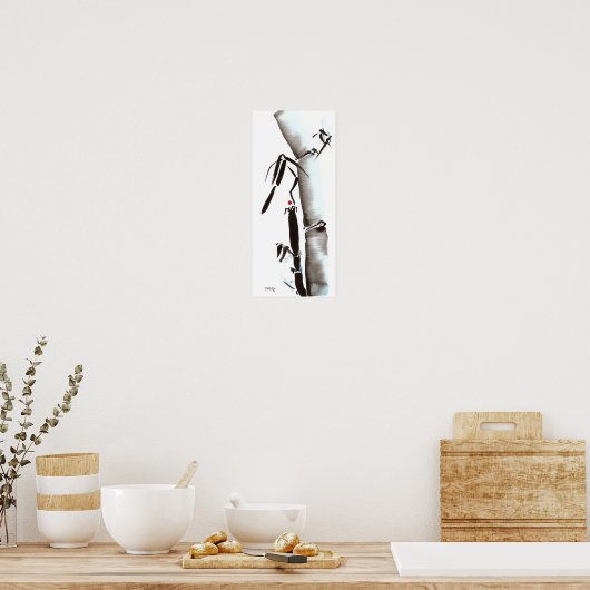 Poster Bambou bleu minuit (Cuisine)