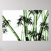 Poster Bambou Chinese Art - un - vert (Devant)
