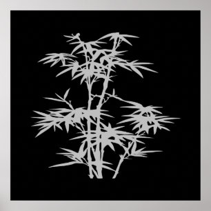 Poster Bambou de style asiatique zen
