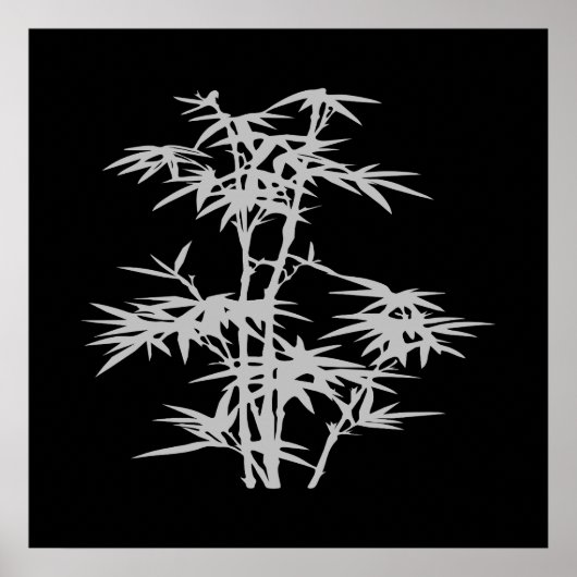 Poster Bambou de style asiatique zen (Devant)