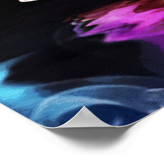 Poster Bambou et orchidée (Coin)