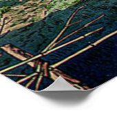 Poster Bambou Grove de Saga Fujishima Takeji (Coin)