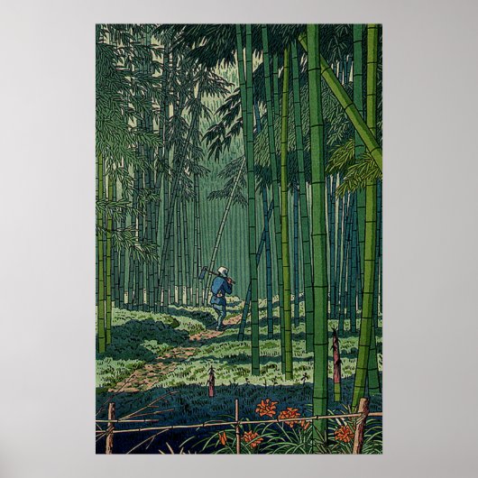 Poster Bambou Grove de Saga Fujishima Takeji (Devant)