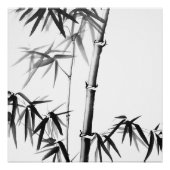 Poster Bambou - style chinois - sans cadre (Devant)