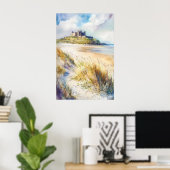 Poster Bamburgh Aquarelle 1 (Bureau à domicile)