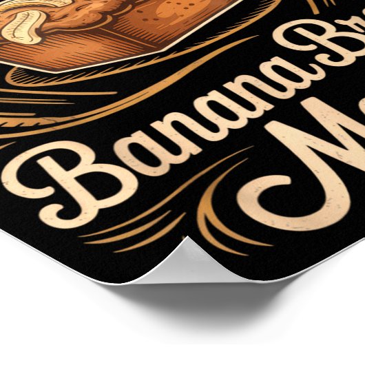 Poster Banana Bread Master Baker Chef Humor Fall Baking L (Coin)