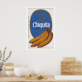 Poster Banana Bunch - Matchbox Print - Aesthetic Wall Art (Cuisine)