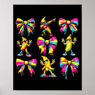 Poster Banana coquette bow drip kids men women youth boys