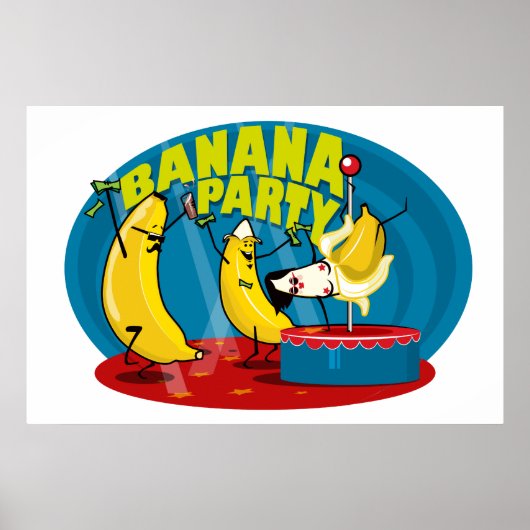 Poster Banana Party (Voorkant)