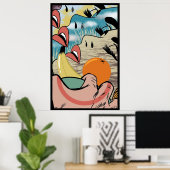 Poster Banana Pop (Bureau à domicile)