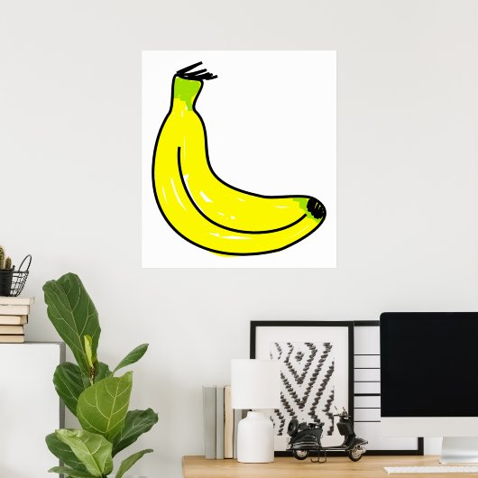 Poster Banane (Bureau à domicile)