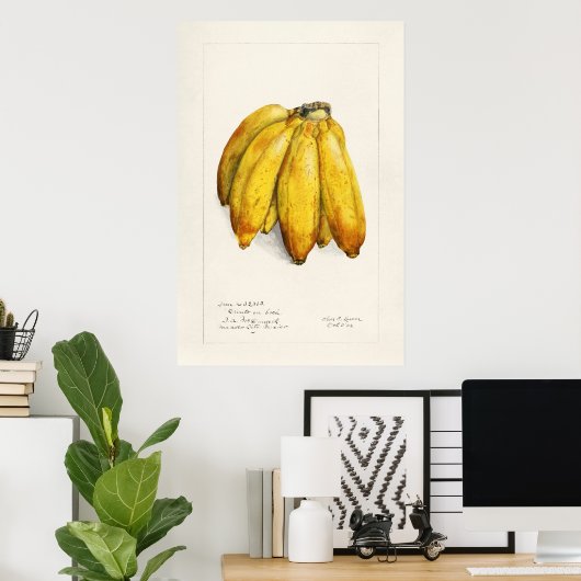 Poster Banane (Bureau à domicile)