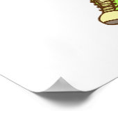 Poster Banane cool Bonjour été drôle Fruit tropical (Coin)