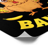 Poster Banane de poulet amusant (Coin)
