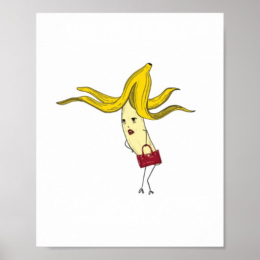 Poster Banane glamour, thème banane (Devant)