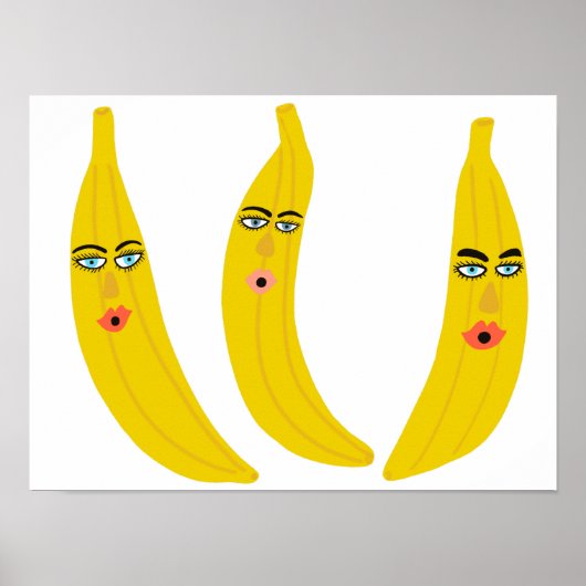 Poster Banane lunaire Trio Art (Devant)