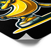 Poster Banane mignonne aux lunettes de soleil danse chemi (Coin)