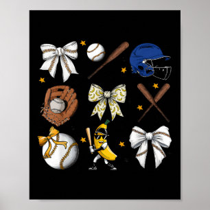 Poster Bananes mignonnes Coquette Bow Banana Pour Hommes
