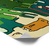 Poster Bananiers, Art de la Nouvelle-Orléans (Coin)