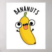 Poster Bananuts Funky Fou Banana Fruit Pun (Devant)