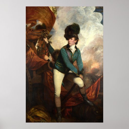 Poster Banastre Tarleton door Joshua Reynolds (Voorkant)