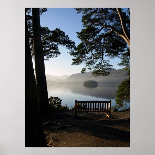 Poster Banc à Friar's Crag (Devant)