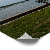 Poster Banc au bord du lac (Coin)