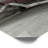 Poster Banc de brindilles rustique (Coin)