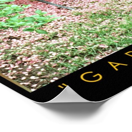 Poster Banc de jardin (Coin)