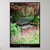Poster Banc de jardin (Devant)