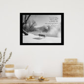 Poster Banc de neige en silence (Cuisine)