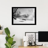 Poster Banc de neige en silence (Bureau à domicile)