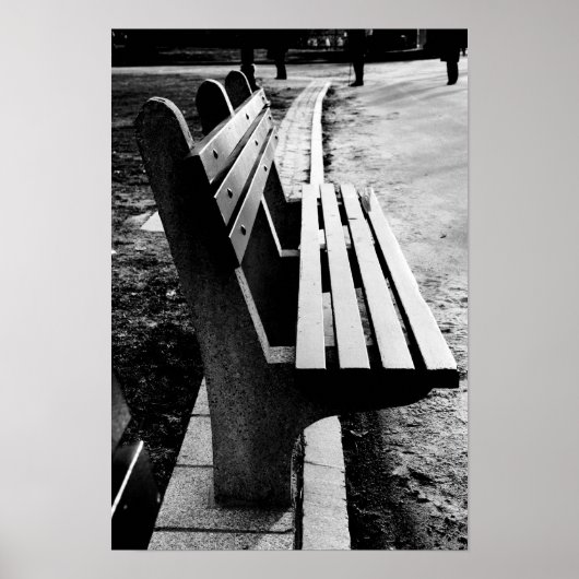 Poster Banc de parc (Devant)