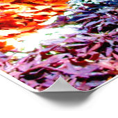 Poster Banc de parc dans l'affiche du jardin botanique (Coin)