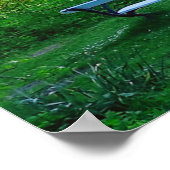 Poster Banc de parc romantique au lac Awesome (Coin)