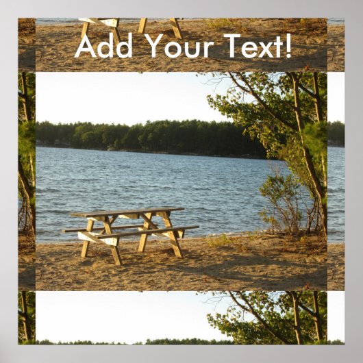 Poster Banc de plage (Devant)