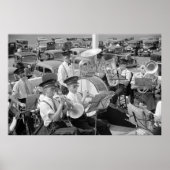 Poster Band and Classic Cars, années 1930 (Devant)