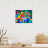 Poster "Band Groove" Peinture originale de R.A.Brown© (Cuisine)